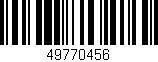 Código de barras (EAN, GTIN, SKU, ISBN): '49770456'