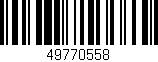 Código de barras (EAN, GTIN, SKU, ISBN): '49770558'