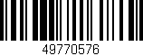 Código de barras (EAN, GTIN, SKU, ISBN): '49770576'