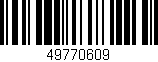 Código de barras (EAN, GTIN, SKU, ISBN): '49770609'