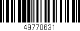 Código de barras (EAN, GTIN, SKU, ISBN): '49770631'