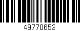 Código de barras (EAN, GTIN, SKU, ISBN): '49770653'