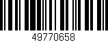 Código de barras (EAN, GTIN, SKU, ISBN): '49770658'