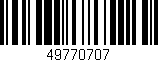 Código de barras (EAN, GTIN, SKU, ISBN): '49770707'