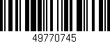 Código de barras (EAN, GTIN, SKU, ISBN): '49770745'