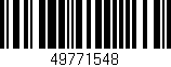 Código de barras (EAN, GTIN, SKU, ISBN): '49771548'