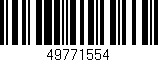 Código de barras (EAN, GTIN, SKU, ISBN): '49771554'