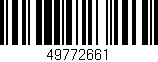 Código de barras (EAN, GTIN, SKU, ISBN): '49772661'