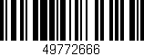 Código de barras (EAN, GTIN, SKU, ISBN): '49772666'