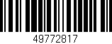 Código de barras (EAN, GTIN, SKU, ISBN): '49772817'