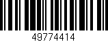 Código de barras (EAN, GTIN, SKU, ISBN): '49774414'