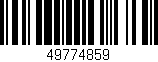 Código de barras (EAN, GTIN, SKU, ISBN): '49774859'