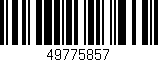 Código de barras (EAN, GTIN, SKU, ISBN): '49775857'