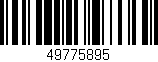 Código de barras (EAN, GTIN, SKU, ISBN): '49775895'