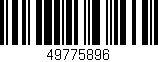 Código de barras (EAN, GTIN, SKU, ISBN): '49775896'
