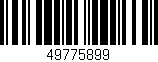 Código de barras (EAN, GTIN, SKU, ISBN): '49775899'