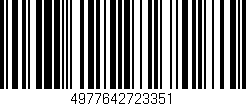 Código de barras (EAN, GTIN, SKU, ISBN): '4977642723351'