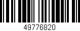 Código de barras (EAN, GTIN, SKU, ISBN): '49776820'
