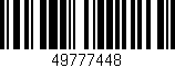 Código de barras (EAN, GTIN, SKU, ISBN): '49777448'