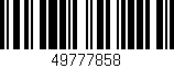 Código de barras (EAN, GTIN, SKU, ISBN): '49777858'