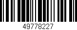 Código de barras (EAN, GTIN, SKU, ISBN): '49778227'