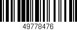 Código de barras (EAN, GTIN, SKU, ISBN): '49778476'