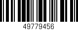 Código de barras (EAN, GTIN, SKU, ISBN): '49779456'