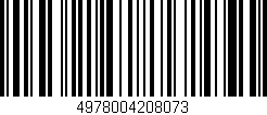 Código de barras (EAN, GTIN, SKU, ISBN): '4978004208073'