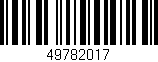 Código de barras (EAN, GTIN, SKU, ISBN): '49782017'