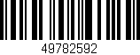 Código de barras (EAN, GTIN, SKU, ISBN): '49782592'