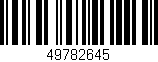 Código de barras (EAN, GTIN, SKU, ISBN): '49782645'