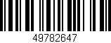 Código de barras (EAN, GTIN, SKU, ISBN): '49782647'