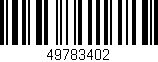 Código de barras (EAN, GTIN, SKU, ISBN): '49783402'