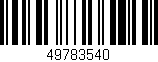 Código de barras (EAN, GTIN, SKU, ISBN): '49783540'