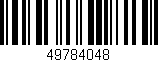 Código de barras (EAN, GTIN, SKU, ISBN): '49784048'