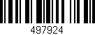 Código de barras (EAN, GTIN, SKU, ISBN): '497924'