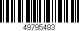 Código de barras (EAN, GTIN, SKU, ISBN): '49795483'