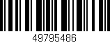 Código de barras (EAN, GTIN, SKU, ISBN): '49795486'
