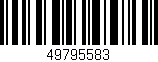 Código de barras (EAN, GTIN, SKU, ISBN): '49795583'