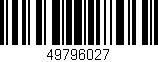 Código de barras (EAN, GTIN, SKU, ISBN): '49796027'