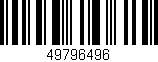 Código de barras (EAN, GTIN, SKU, ISBN): '49796496'
