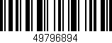 Código de barras (EAN, GTIN, SKU, ISBN): '49796894'