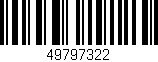 Código de barras (EAN, GTIN, SKU, ISBN): '49797322'