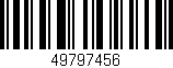 Código de barras (EAN, GTIN, SKU, ISBN): '49797456'
