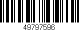 Código de barras (EAN, GTIN, SKU, ISBN): '49797596'