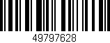 Código de barras (EAN, GTIN, SKU, ISBN): '49797628'