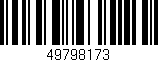 Código de barras (EAN, GTIN, SKU, ISBN): '49798173'