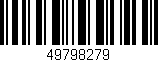 Código de barras (EAN, GTIN, SKU, ISBN): '49798279'