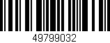 Código de barras (EAN, GTIN, SKU, ISBN): '49799032'