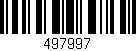 Código de barras (EAN, GTIN, SKU, ISBN): '497997'